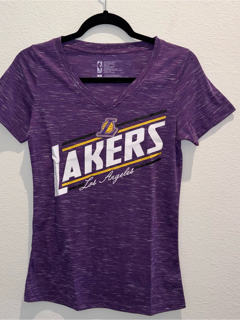 Purple V-Neck Womens Tee
